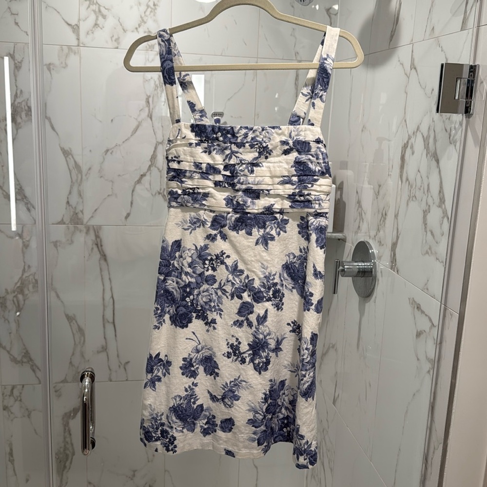Abercrombie & Fitch Blue Floral Mini Dress
